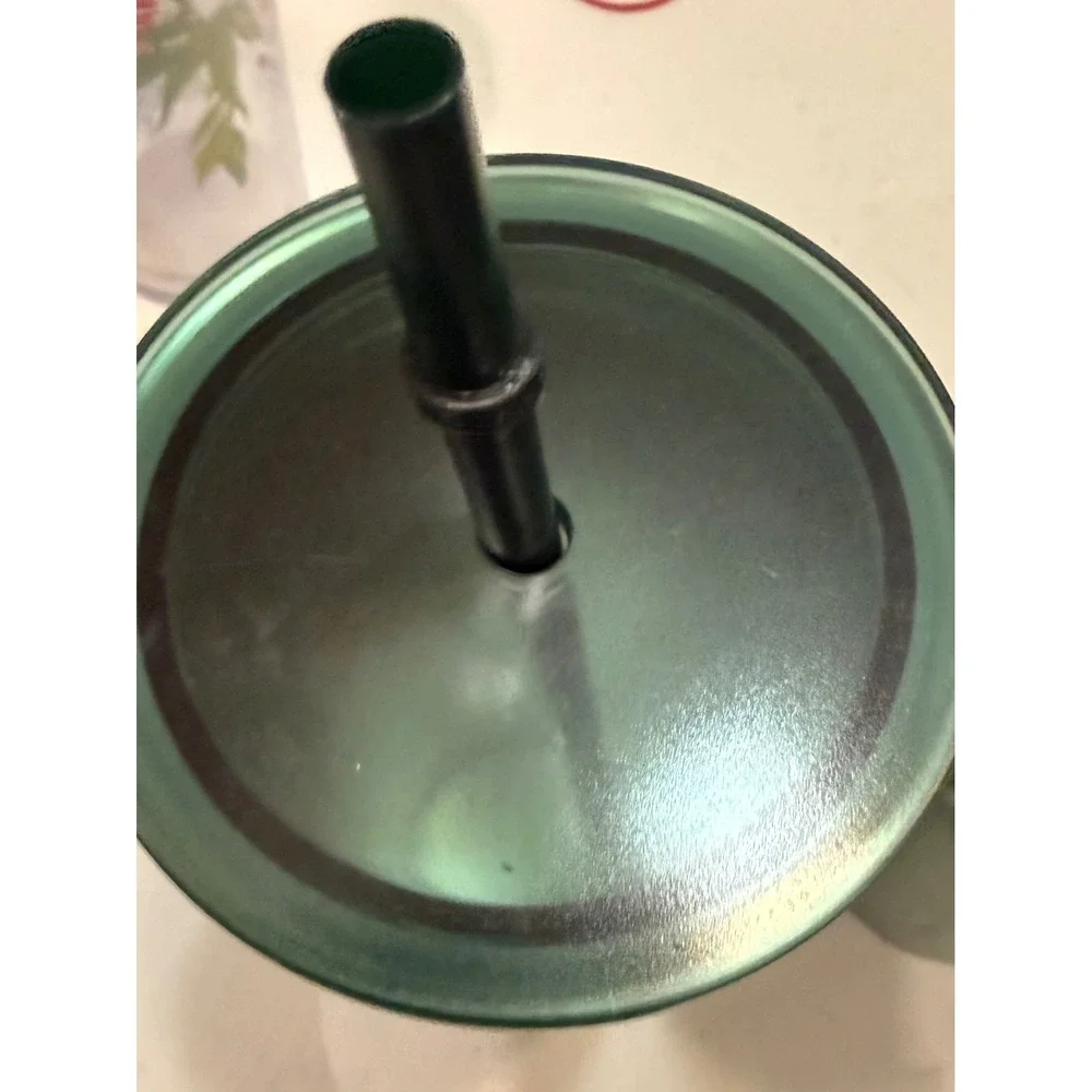 Starbucks Stainless Steel Tumbler Lot 3 Snowdrop Black Ribbed Green Swirl